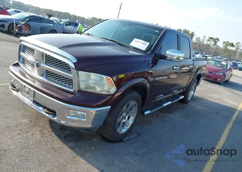 2012 Ram 1500 Laramie z USA, uszkodzony, nr VIN 1C6RD6NT0CS212723